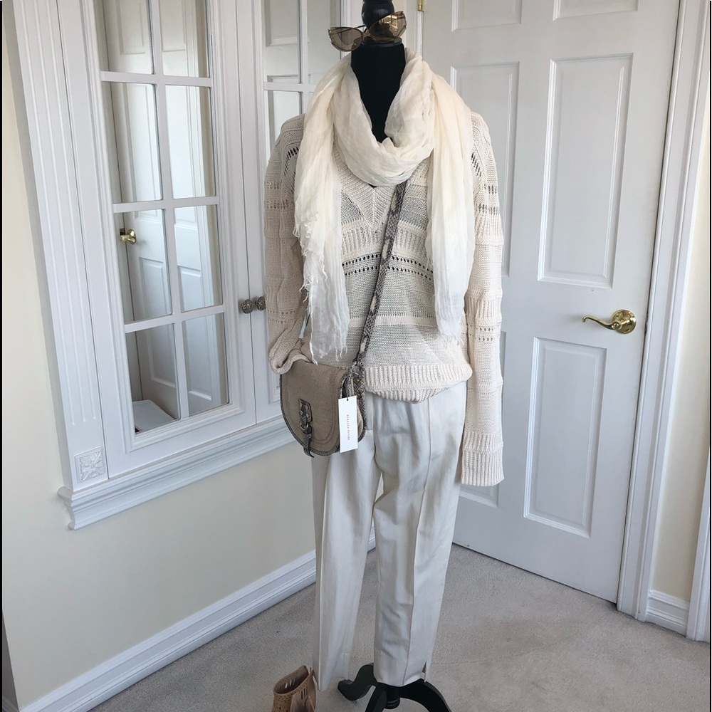 Creamy White Fall sweater